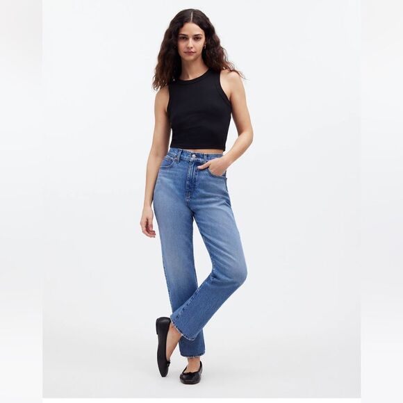 NWT Madewell Supima® Rib Crop Tank - Picture 1 of 8